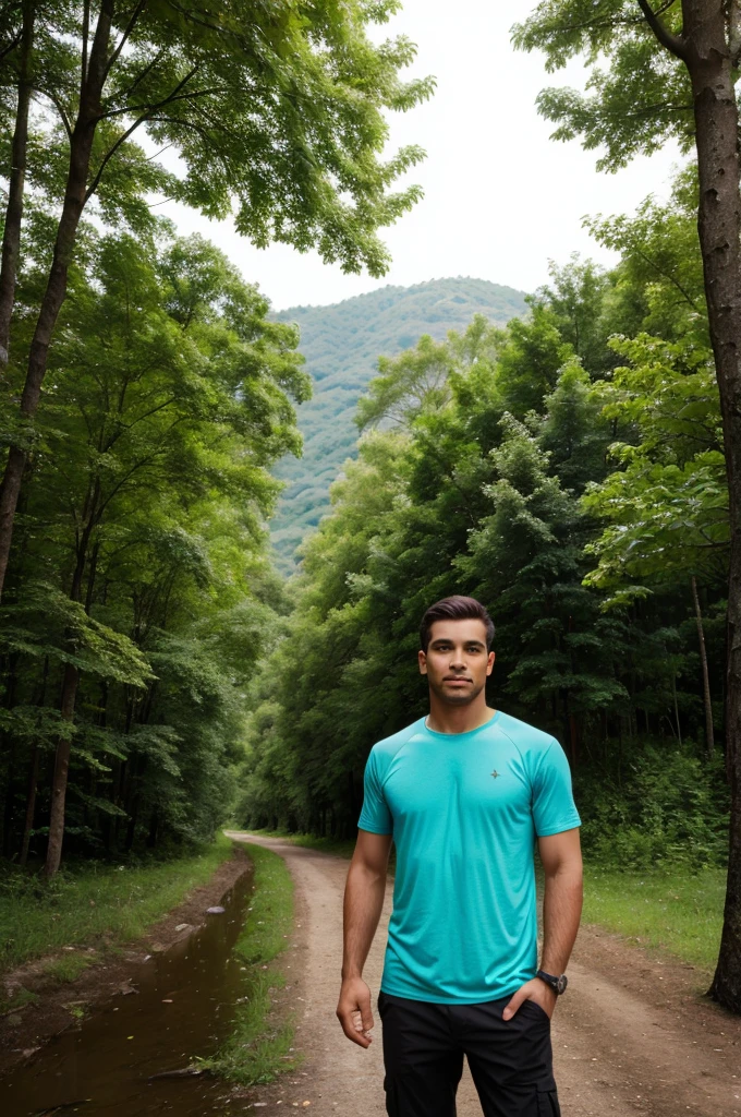 A man photo with nature