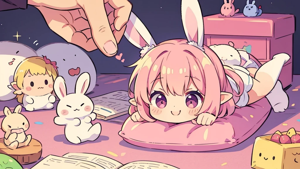 Bunny ears、Chibi Elf、Chill out、Pink and pop room、 afternoon nap