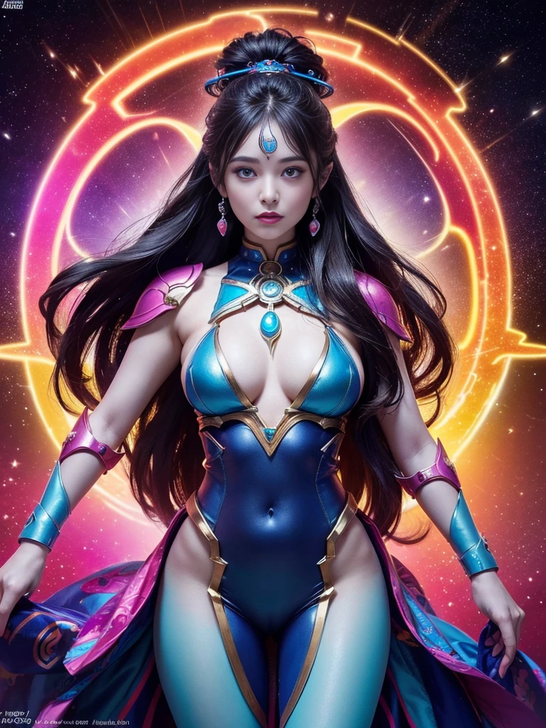 (overarching theme: (sci fi movie|1920s Flapper undertones| 1920s Charleston Dance Style)),(multiple subjects)(complex details)(a very high quality,4k,8k,highres,masterpiece:1.2), ultra-detailed, realistic, photorealistic:1.37, HDR, UHD, studio lighting, extreme detail description, professional, vivid colors, bokeh, best quality,realistic,higres,masterpiece:1.2), An Attractive Woman (Mila Kunis(age 25),(hair dyed bright color)|alien), a secret society of shapeshifting humans [scifi|fantasy], lovely inhuman eyes, wearing Princess Leia's iconic bikini, she is dancing for Han Solo in a Pleasure Bar, many aliens sit at tables, safe for work, no nudity, show her entire body, full body picture head to toe, make the men go wild, wiggle jiggle, seductive pose, magic, power of love, breathtaking, enticing, full body, entire body, show her from head to toe, show her entire body, safe for work, pasties, no nudity, lust, seductive, double check anatomy, proper anatomy