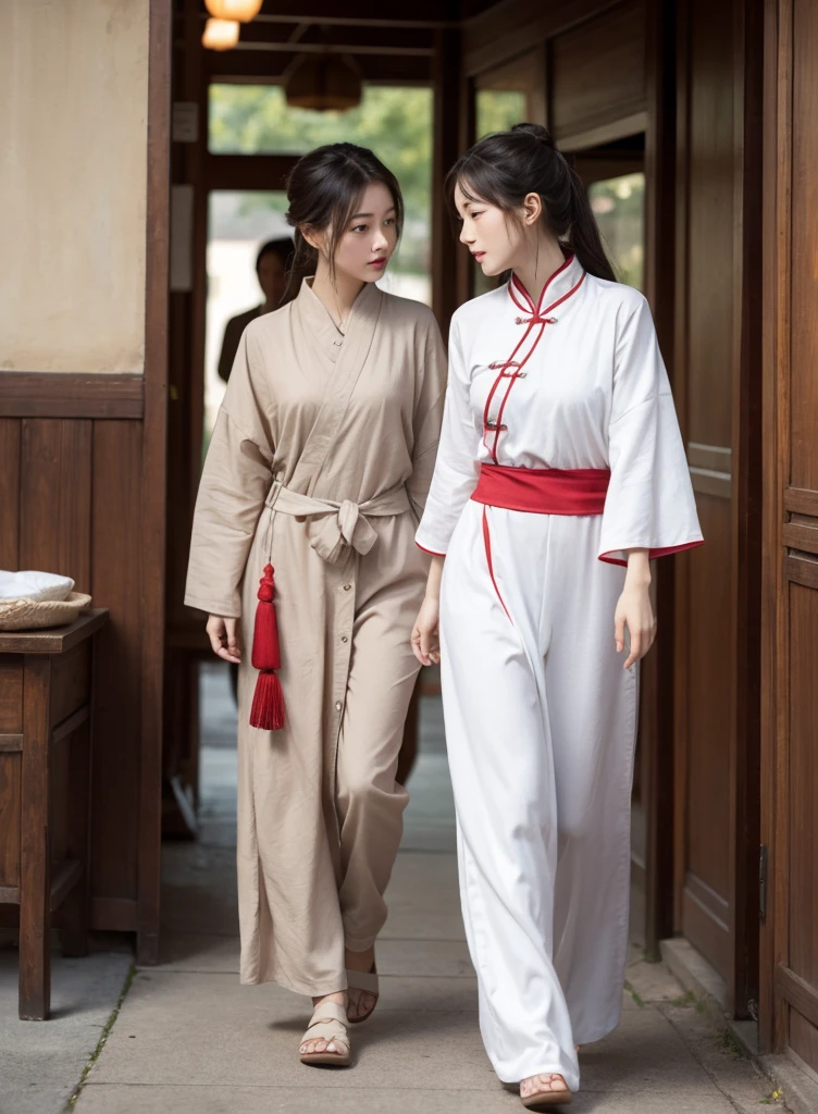 run, Ancient Chinese, Ancient clothes。Correct dynamics。