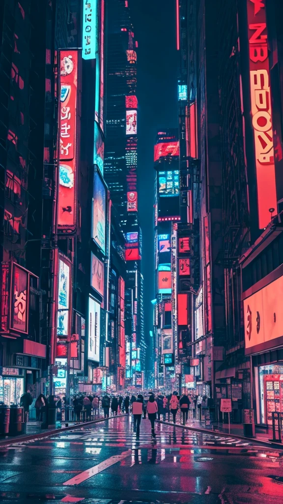anime, Looking up, Vast and epic cyberpunk New York 8K The is very detailed top-quality
