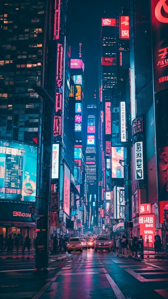 anime, Looking up, Vast and epic cyberpunk New York　8K　The is very detailed　top-quality
