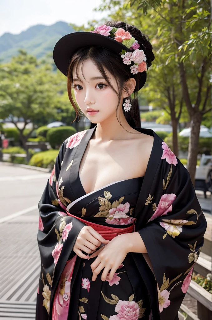 (((high resolution,Realistic photos with every detail,High detail,High Detail、masterpiece,Attention to detail,Whole Body Ezbian,solo))),RAW Photos & Realistic atmosphere,Beautiful brown eyes,Mouth details,Glossy Lips,Fine eyebrows,With soft white skin that shines in every detail、Detailed eyes、Dark brown eyes,Very beautiful eyes,Detailed lips、Very beautiful face,Very well-formed face、A vivid face,Beautiful, shining lips, photo realistic, realistic young gravure idol, Slender gravure idol, Beautiful and cute、A photo showing the whole body、full body,Pictured from head to knee, ((Japanese))、Cute Korean idol style,Black Hair,high-quaiity,(Correct Anatomy),(real photo),Raw Photos, Photorealistic、Cute face,(Well-proportioned face:1.5),High resolution,Super detailed,Fine details,Very detailed,very realistic eyes and face,shy face,(Correct human body),Sharp Focus,spot light,high quality,(from below),((gothic lolita)),ミニ丈のyukata,yukata,kimono,bottomless,Cloudy,Country road,The snow is falling heavily,((spread legs:1.4)),(15years old),(girl),solo,long hair,(Looking at the camera),(flat chest),Narrow waist,full body、Angle from below