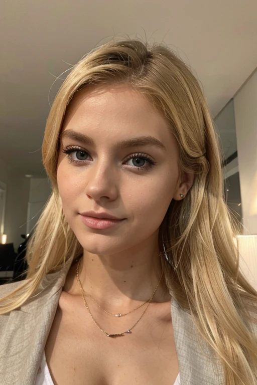 A blonde influencer