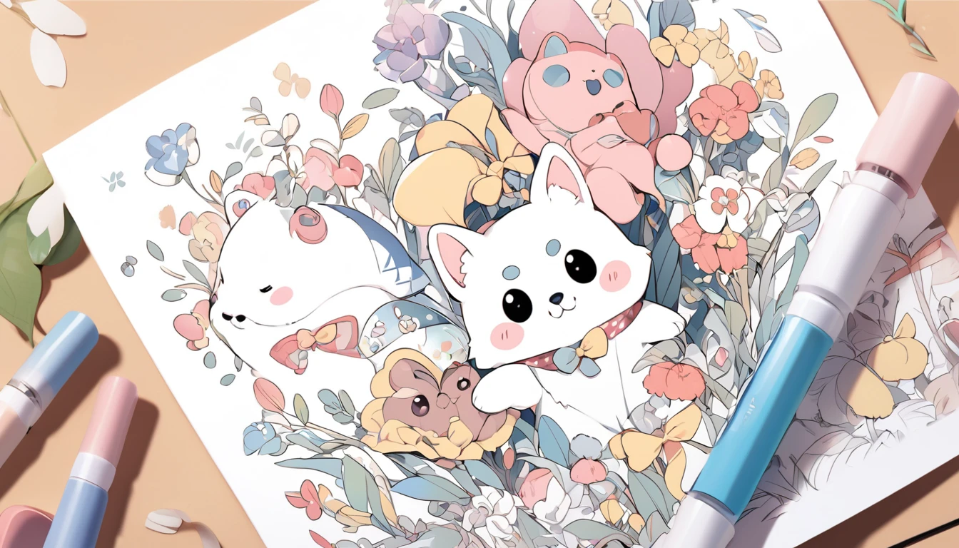 Cute Animal Coloring Book