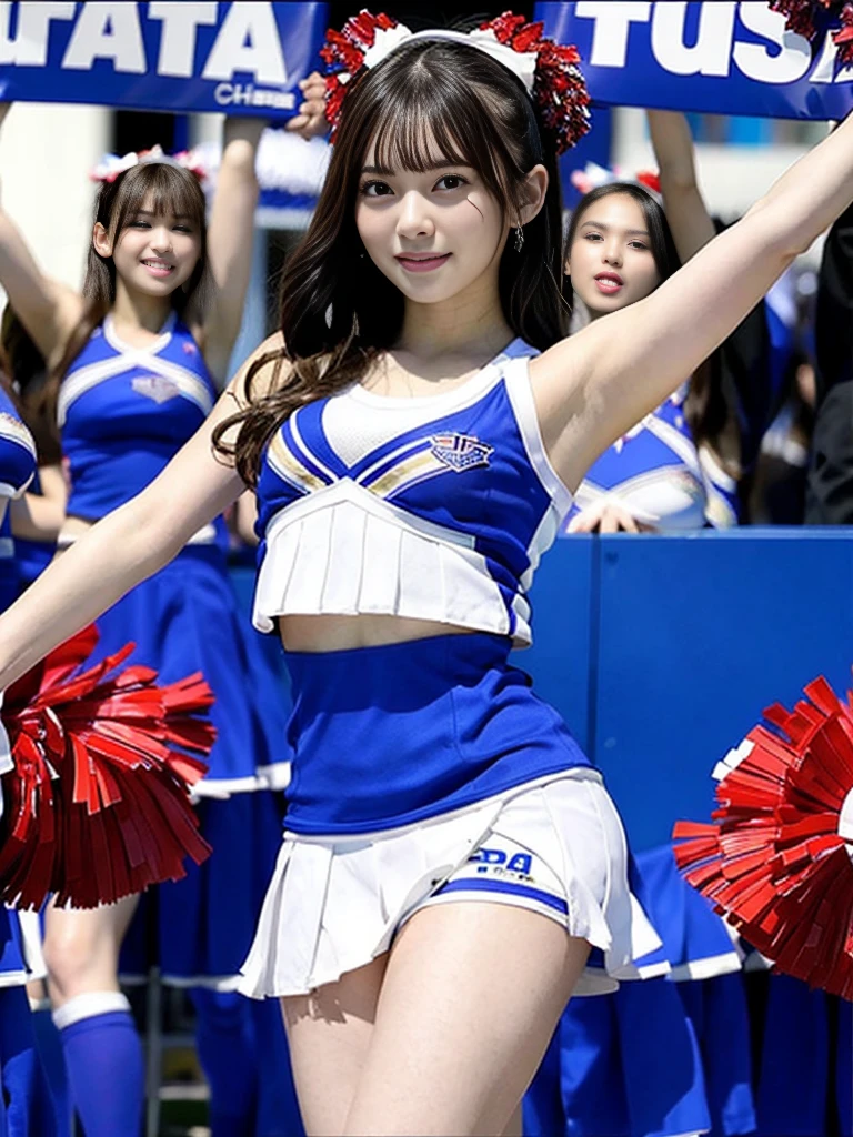 masterpiece、top-quality、ultra-detailliert、(((cheerleaders)))、undergarment、Beauty 1 person、Colossal tits
