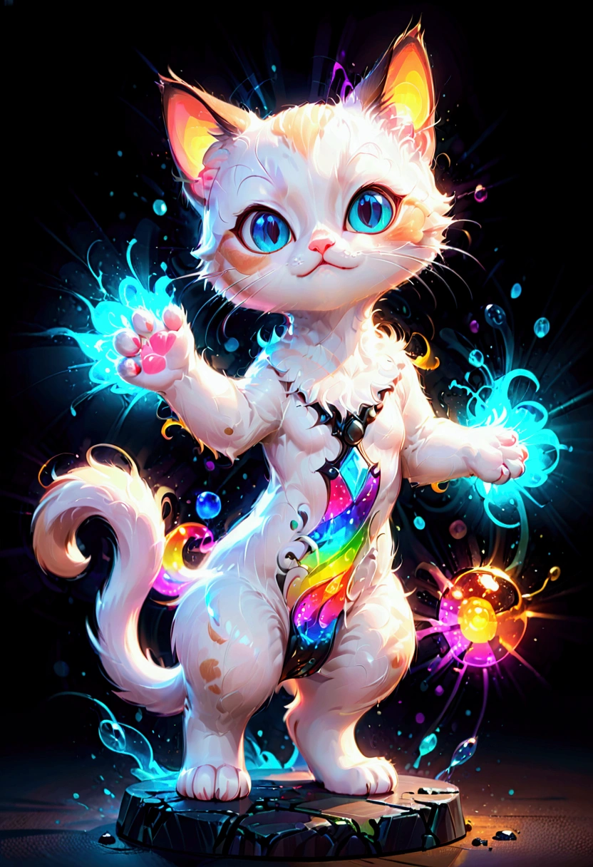 siamese cat, in t-pose, Pixar style, full body, paws up, detailed feline features, cute and adorable, dynamic pose, colorful 3D render, vibrant lighting, studio lighting, ultra-detailed, (4k,8k,highres:1.2), ultra-detailed, masterpiece, best quality, very aesthetic, absurdres