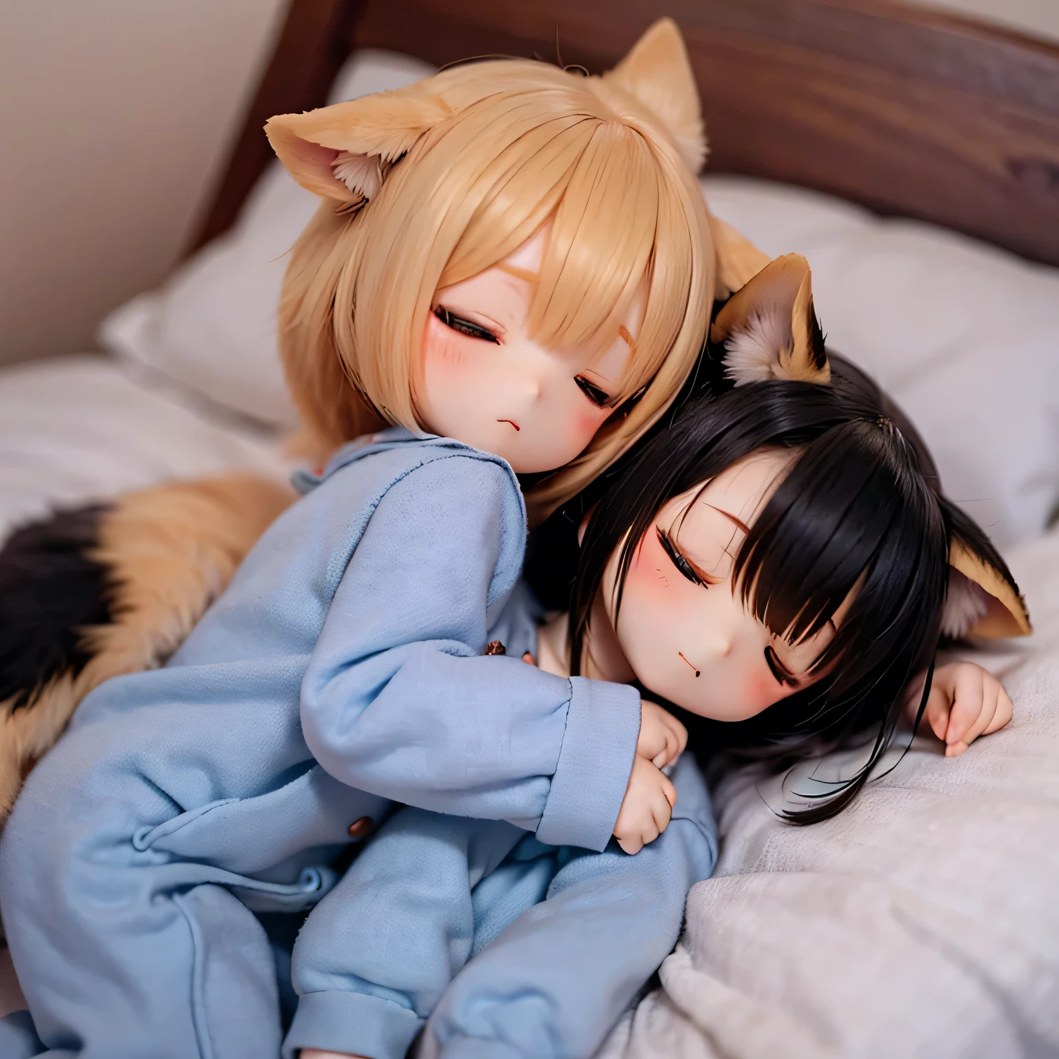 
Shiba Inu Girl Chibi Pajamas、Sleeping in bed