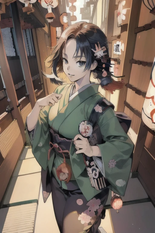 best quality,(masterpiece:1,2),highres,original,perfect lighting,extremely detailed wallpaper,(extremely detailed CG:1.2),Japanese manga style,Studio Ghibli,Hayao Miyazaki style,high saturation,rich details,A girl carrying a bag walking down the street,