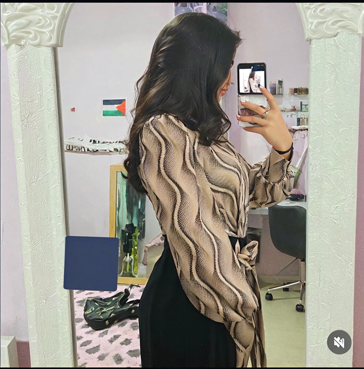 A woman from Arafat wearing a white dress stands in front of a table, profile picture, greek ameera al taweel, Beautiful aesthetic, Taken in 2022, 18 years old, Very, very low quality image, Vibrant aesthetic, profile picture, Selfie in the middle of the shot, About 19 years old, profile pictureture, Taken at 2 0 2 0
