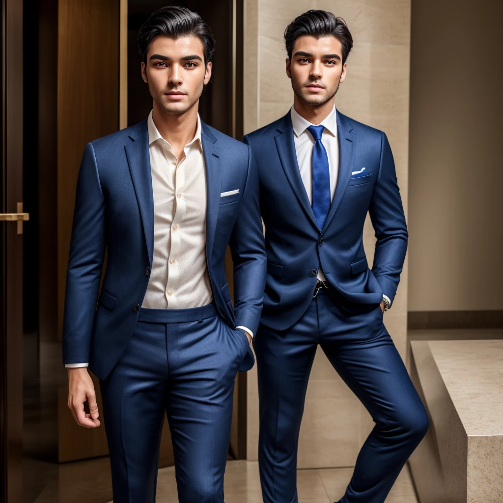 (best quality, 4K, masterpiece :1.3), Handsome Man, 1 men, black hair: 1.1, Full Body ( Super detailed face, Detailed lips, delicate eyes, double eyelids, Wearing Suit
