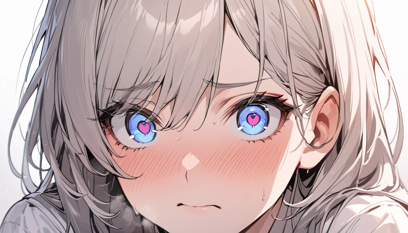 masterpiece, High resolution, perfect face, Korean beautiful high school, 30 years old, beautiful face, white background, embarrassed look, look at the camera, (top quality eyes), detailed texture, look at me, Married woman, cool women, ((high resolution eyes)), hentai