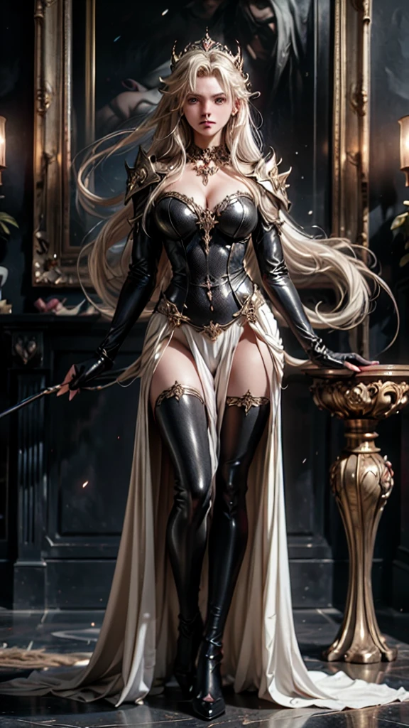 ((Highest quality、masterpiece、8k、Real、超High resolution:1.6、Very delicate and beautiful、High resolution、Cinema Lighting))、Medium-range shooting、Portrait、Perfect female body、Opposition、Gazing at the audience、(Medusa:1.9、Hourglass body type:1.3)、Glowing green eyes、Colours in harmony with nature、A seductive smile、Big Breasts、A smile suits you、((Durable leather armor and boots:1.6、Minimal decoration、Emphasis on mobility and protection))、Walk with purpose、Confident Steps。