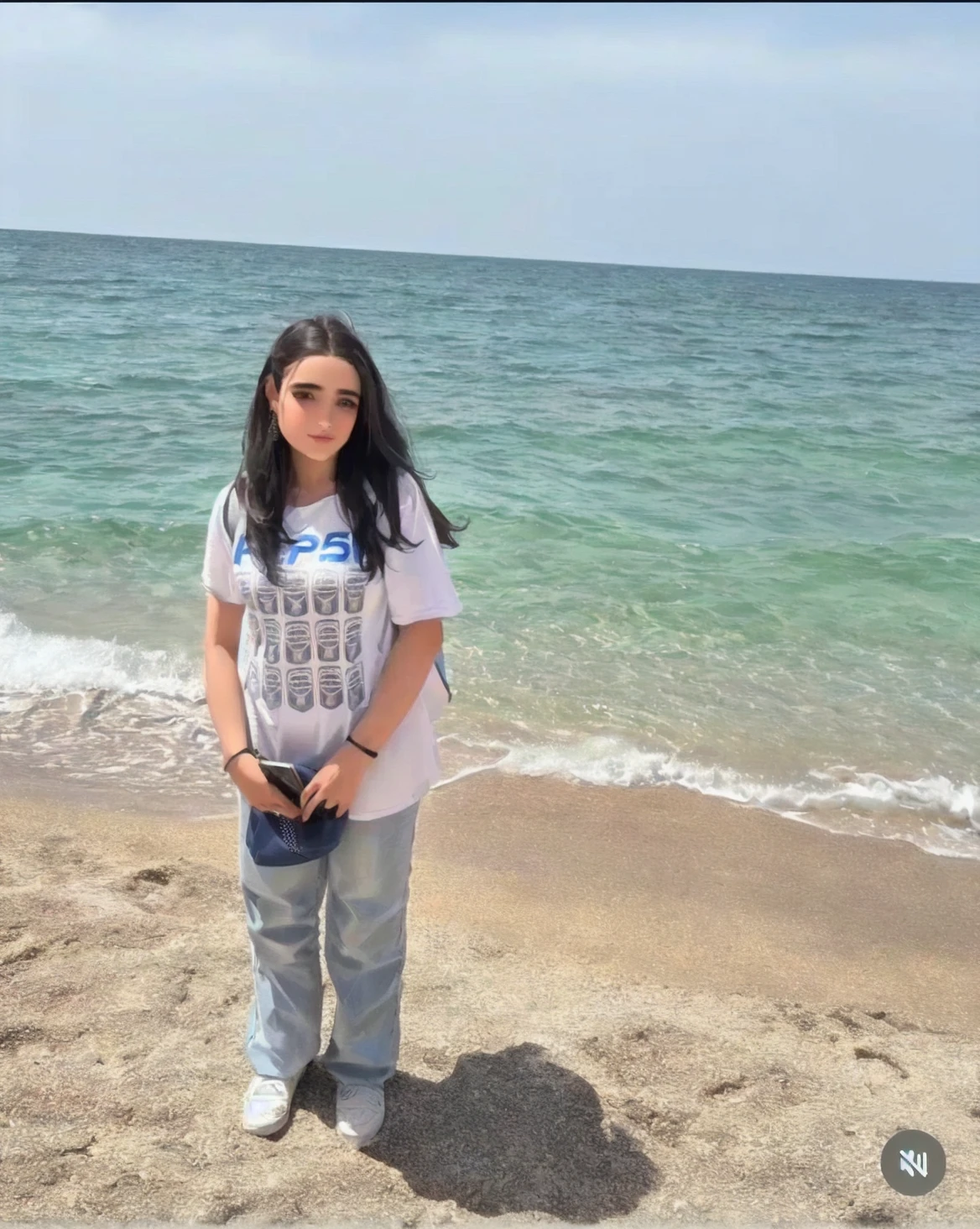 A woman from Arafat wearing a white dress stands in front of a table, profile picture, greek ameera al taweel, Beautiful aesthetic, Taken in 2022, 18 years old, Very, very low quality image, Vibrant aesthetic, profile picture, Selfie in the middle of the shot, About 19 years old, profile pictureture, Taken at 2 0 2 0