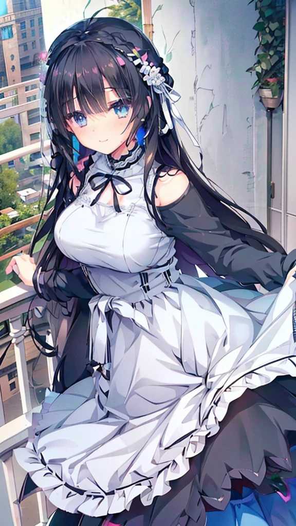 8K, A masterpiece of softcore pornography shot by Kishin Shinoyama, Bast quality,big, RAW Photos, (Ultra-thin contour lines), (1 Girl), Izayoi Sakuya, Sakuya Izayoi, touhou, Crew Eyes, Highlight Eye, Light purple hair, Mid-length hair, Professional Lighting, (Shiny skin: 1.2), shiny big, ((Highest quality)), Sharp focus: 1.2, Highly detailed face and skin texture, fine grain, Perfect Face, Perfect body, Blur Art, cG, background, milk, in front (18-year-old, cool and beautiful girl face), wear ((Frill Maid Mini Dress)), Lace gloves, thigh), blush, (Porn cosplayer), (White panties), Gravure idol style table, She pulled up her skirt to avoid the heat.、I sat on the desk with my knees raised..