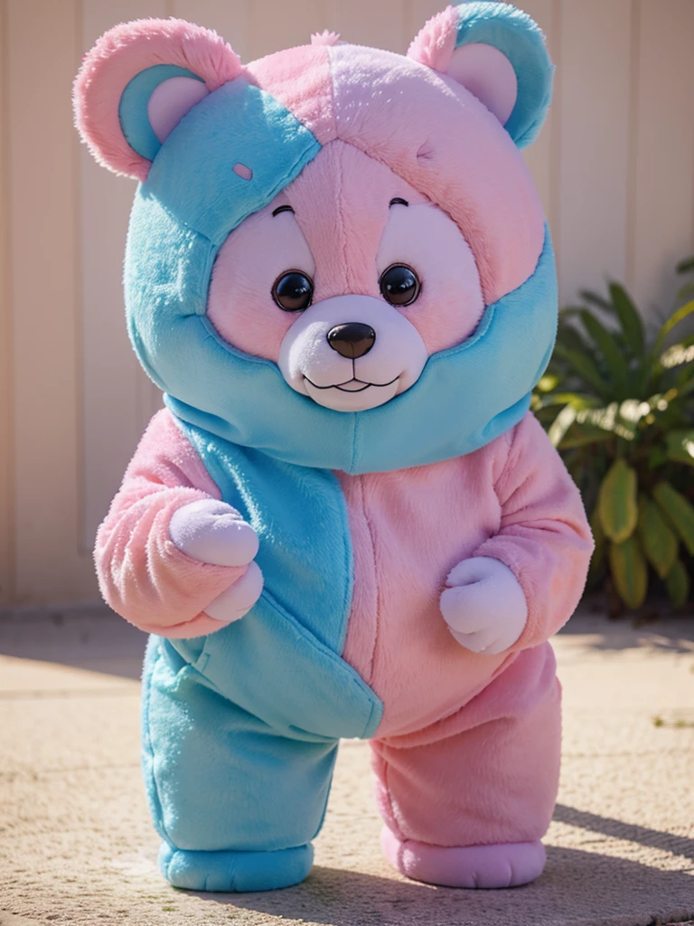 3D toy cartoon cute fantasy pastel bear.