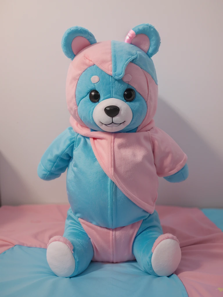3D toy cartoon cute fantasy pastel bear.