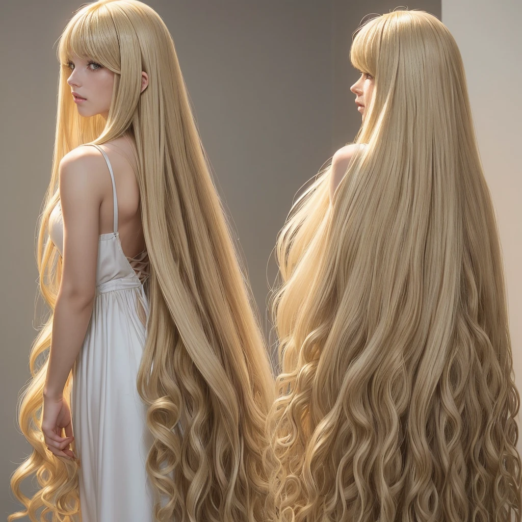 (Pure white wall background:1.8. Upper body photo from the knees up)　((Random poses showing off as much of her dress, back and hair as possible:1.5))　((Her hair is incredibly straight:1.5))　((Beautiful model with long blonde hair, girl with super length Hair, extremely length Hair, extra length Hair, very long, Flowing Hair, very length Hair, length Hair girl, very long, Flowing blonde hair, length Hair windy, very longBlonde Hair, length, Flowing Hair, length and or curly hair, with length Hair, length Hair!!!!　Her highest quality hair is long and 真っ直ぐ or curly hair very long, best quality blonde, length hair in the center, Highest quality long Straight or curly hair, length, Straight or curly hair, beautiful, High quality blonde hair, length and Blonde Hair highest quality Straight or curly hair, length Hair, length and Straight or curly hair, highest quality Blonde Hair, Perfect silky Straight or curly hair of the highest quality, Straight or curly hair, highest quality Blonde Hair, length Blonde Hair　Straight or curly hair, length, Light blonde hair　Her hair is long and Straight or curly hair, very longBlonde Hair, length hair in the center, length Straight or curly hair, length, Straight or curly hair, beautiful hair of the highest quality, length Hair, length, Straight or curly hair　Blonde Hair , length and free Straight or curly hair Blonde Hair, Straight or curly hair Blonde Hair))　(Her bangs are perfect.:1.3)　(France&#39;s most beautiful 24-year-old hair model)　　((highest quality)), ((masterpiece)), (family friendly)　(Get used to it)　Perfect Face　(Her skin is a typical French complexion...、And very detailed)　　(Big Breasts)　(She is wearing a gorgeous light blue princess dress:1.5)　(She has a beautiful French face and a typical French figure...., Narrow eyes)　(She has perfect beautiful makeup and face　Lipstick is light red　A solid eyeliner)　((Rich 1.4))　(Extremely detailed 8K)　(Ultra-fine skin texture 1.4)　(current, Vibrant:1.4), double eyelid　Sharp focus:1.2