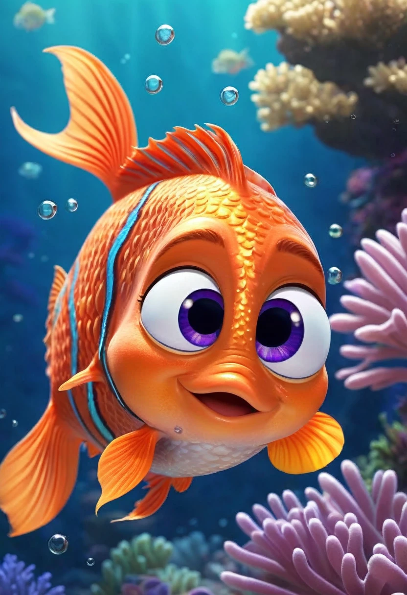 Picture of a small Little fish from Disney Cute characters