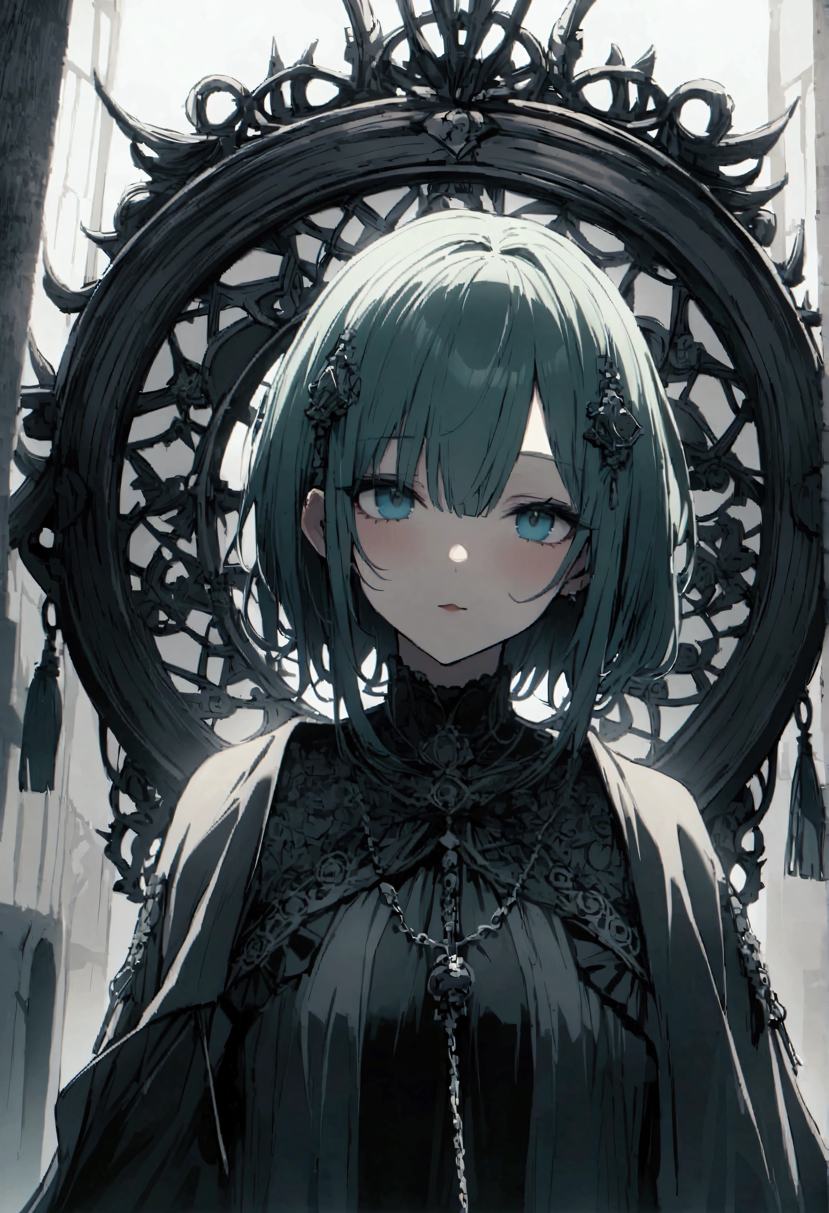 score_9、score_8_up、score_7_up、viewer_on_leash、1 人の女の子、(炎の目) ak1r4h0、長