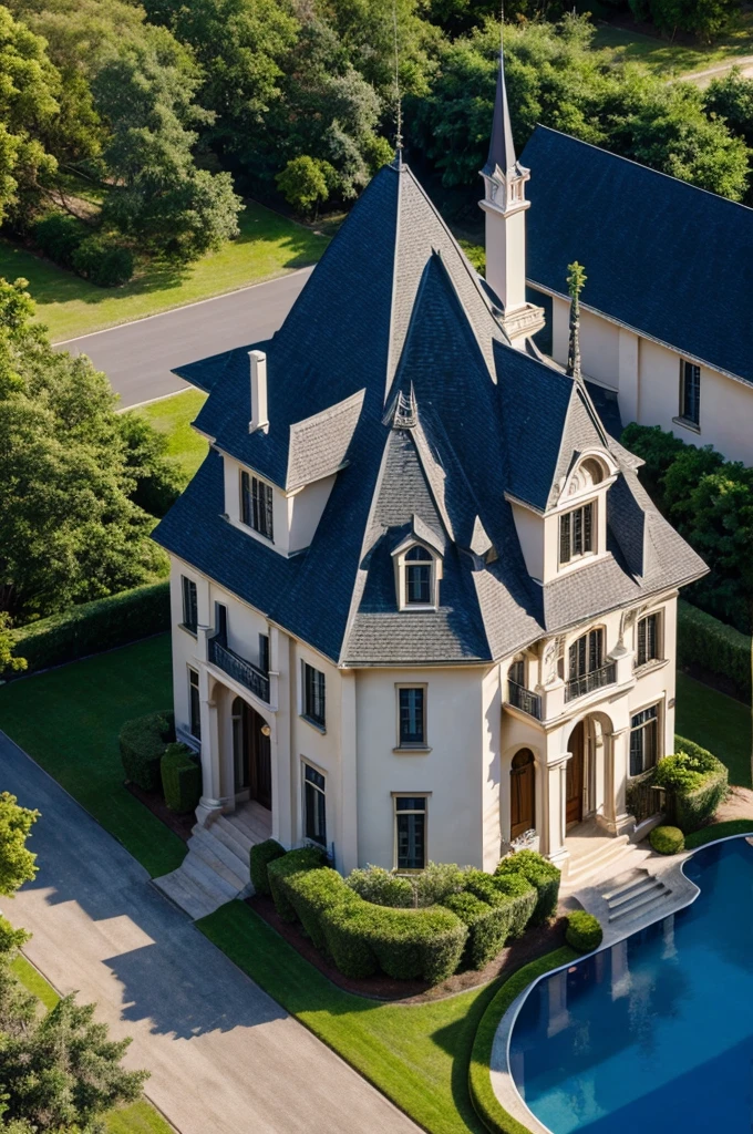 Ultra high resolution detailed unique and luxury house d