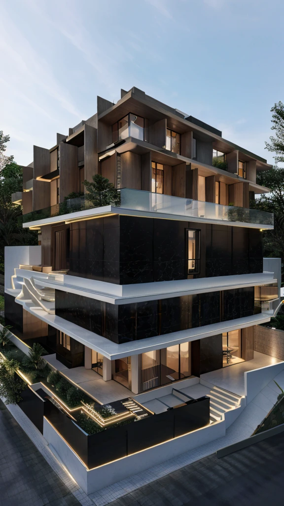 Ultra high resolution detailed unique and luxury house 