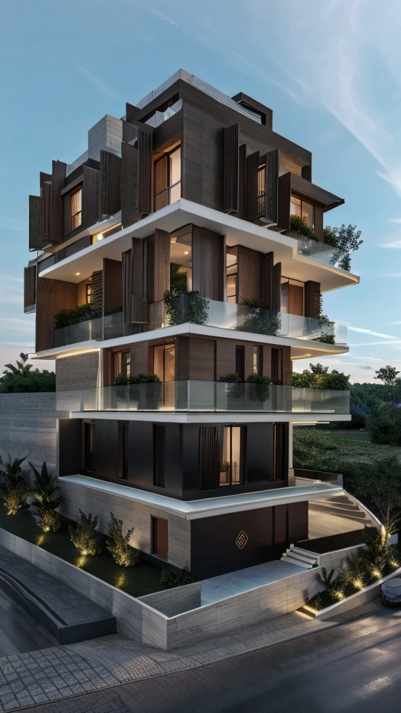 Ultra high resolution detailed unique and luxury house