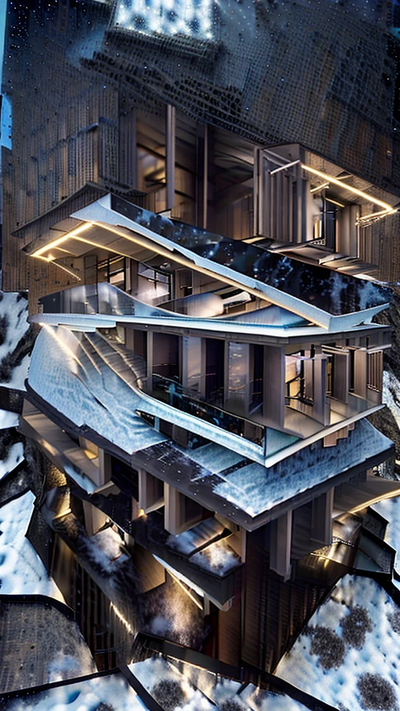 Ultra high resolution detailed unique and luxury house