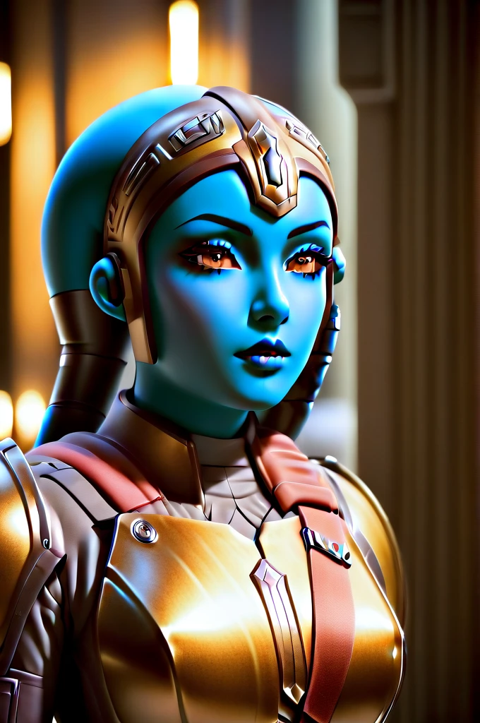 a ((female twi'lek ))mandalorian, beautiful detailed eyes, beautiful detailed lips, extremely detailed face, long eyelashes, mandalorian armor, sci-fi, cinematic lighting, dramatic, epic, intricate details, hyper-realistic, 8k, high-quality, photorealistic
