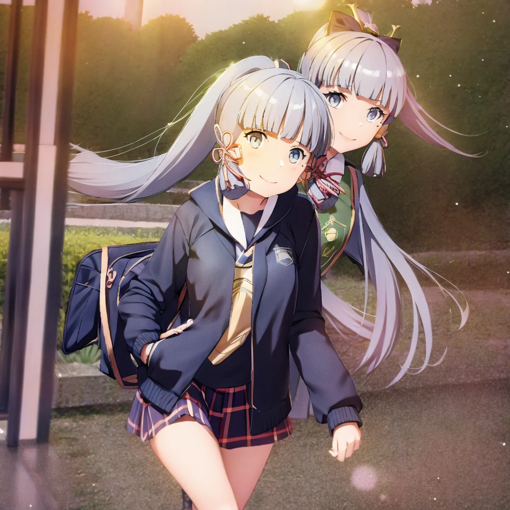 Girl, school outfits, smile, lovely