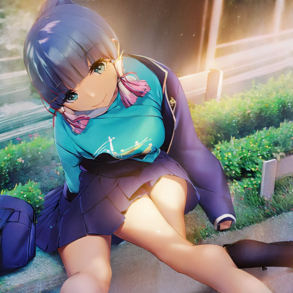 Girl, school outfits, smile, lovely