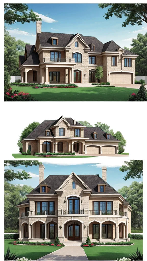 Luxury house drawing plan 