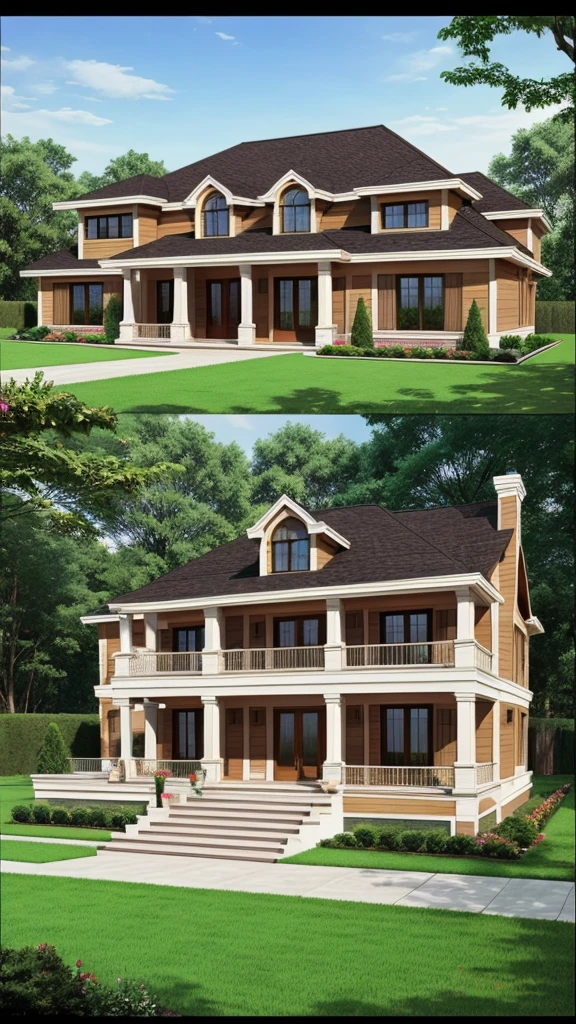 Luxury house drawing plan