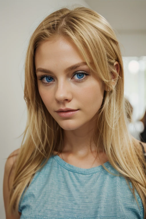 blonde blue eyes