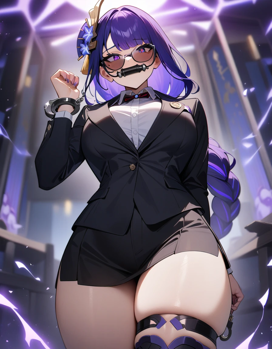 An anime-style artwork depicting acheron from the game Honkai star rail.

Tags: acheronhsr, anime, detailed eyes, detailed lips, bunny suit, smiling expression, intense gaze, glowing emblem on hand, dynamic pose,  indoor, nightclub, pole_dancing, standing on podium with a dance pole, stripper, pole dancer, vibrant colors, digital art, high-resolution, professional quality, gigantic breasts, curvy, cowboy shot, (gigantic breasts: 1.4), (purple eyes: 1.4), (blue hair: 1.6), short hair, (topless:1.4)