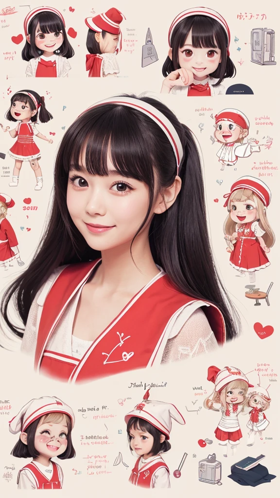 Maltese、Scalpel、cute、solo, Character design drawings, happiness/joy, An illustration