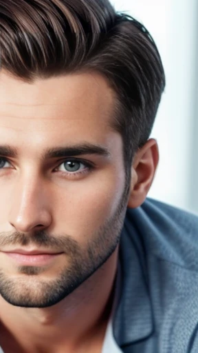 Make a 30 year old German man focus on his face