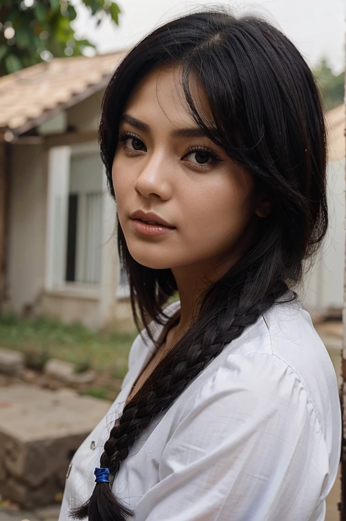 Gadis cantik rambut panjang pakai ligery