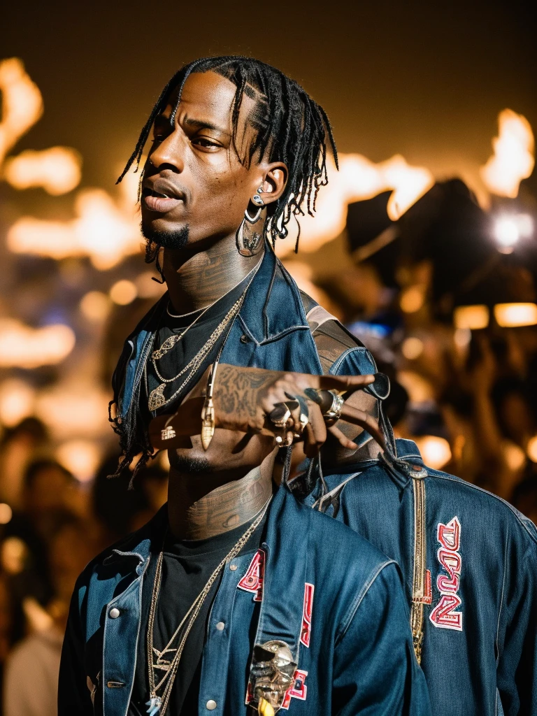 Travis Scott Rapper como super choque DC