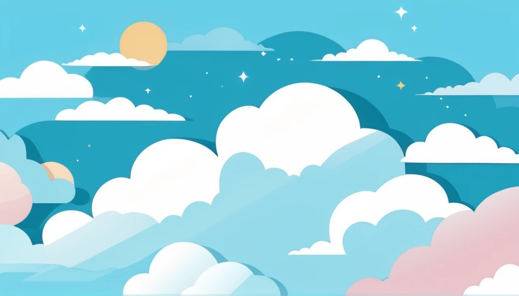 The design resembles fluffy clouds.、
When I&#39;m thinking about something、吹き出しのマーク💭


イラスト

アニメーションチック