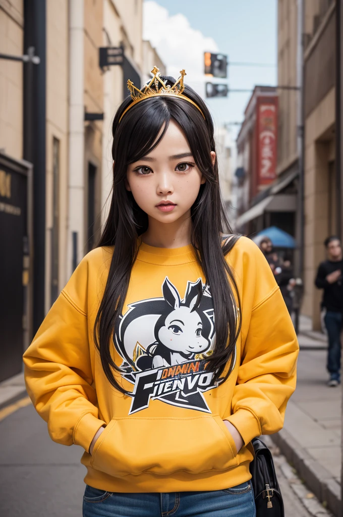 FREE FIRE character donkey nitro adrenaline tiara (muka) FFWS Spring Champion Sweatshirt