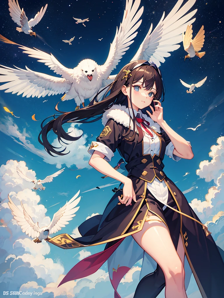 Women with Auteo falcon