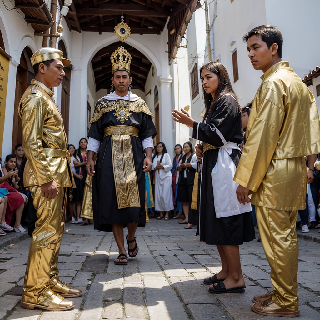 Holy Week procession in Popayan