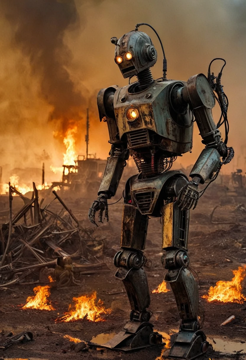 The disturbing and grotesque world of Stephen Gummel. (Mark-13 (Mark-13) - robot, 
capable of self-healing. In a post-apocalyptic future, the Earth has become a scorched and lifeless planet. ) masterpiece of horror