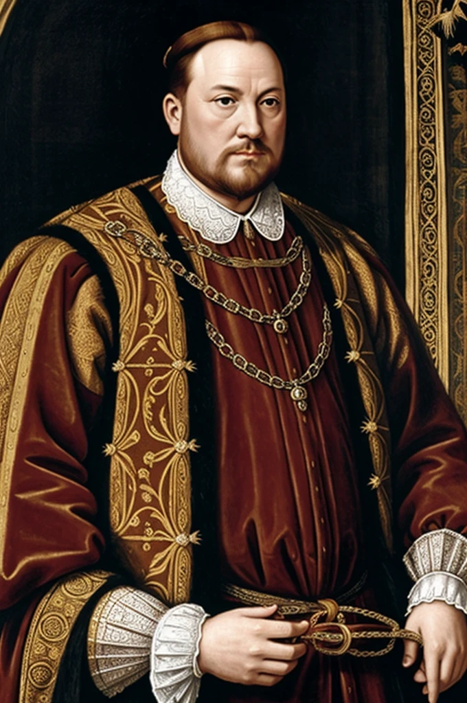 Kindly give me an image of King Henry VIII watching Anne Boleyn with intense interest 