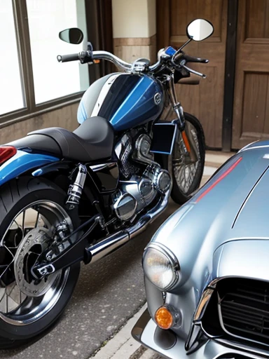 motorcycles and cars, Running data, shelby cobra,Japanese female, a lot of details, (underweight), 30 years old,