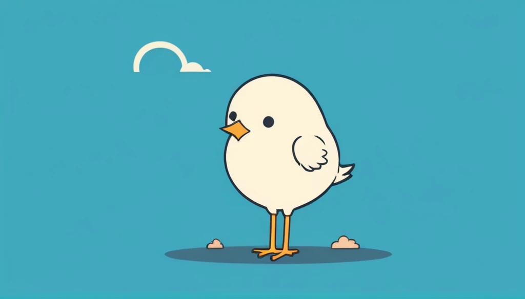  thought balloon illustration animation chick