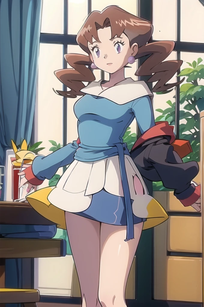 1girl, solo, Caroline \(pokemon\),looking at viewer, masterpiece, high quality, best quality, Caroline_(pokemon)