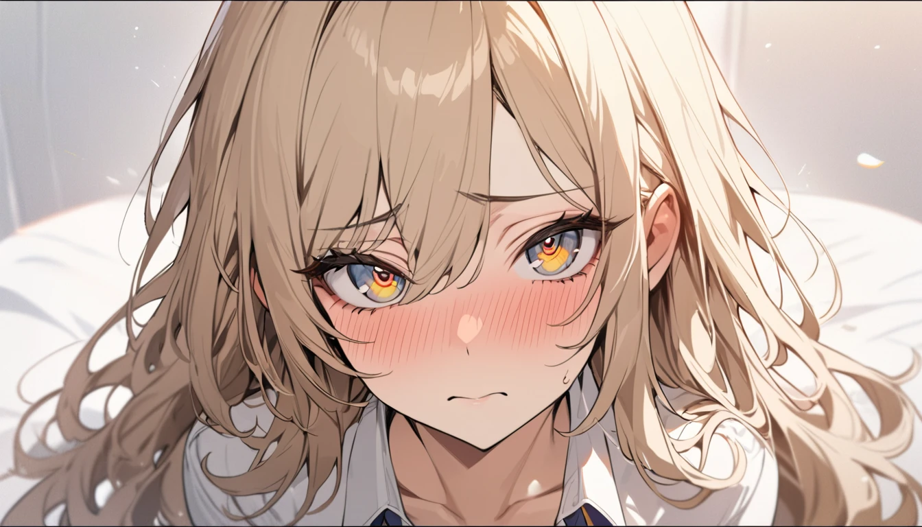 masterpiece, High resolution, perfect face, Korean beautiful high school, 30 years old, beautiful face, white background, embarrassed look, look at the camera, (top quality eyes), detailed texture, look at me, Married woman, cool women, ((high resolution eyes)), hentai