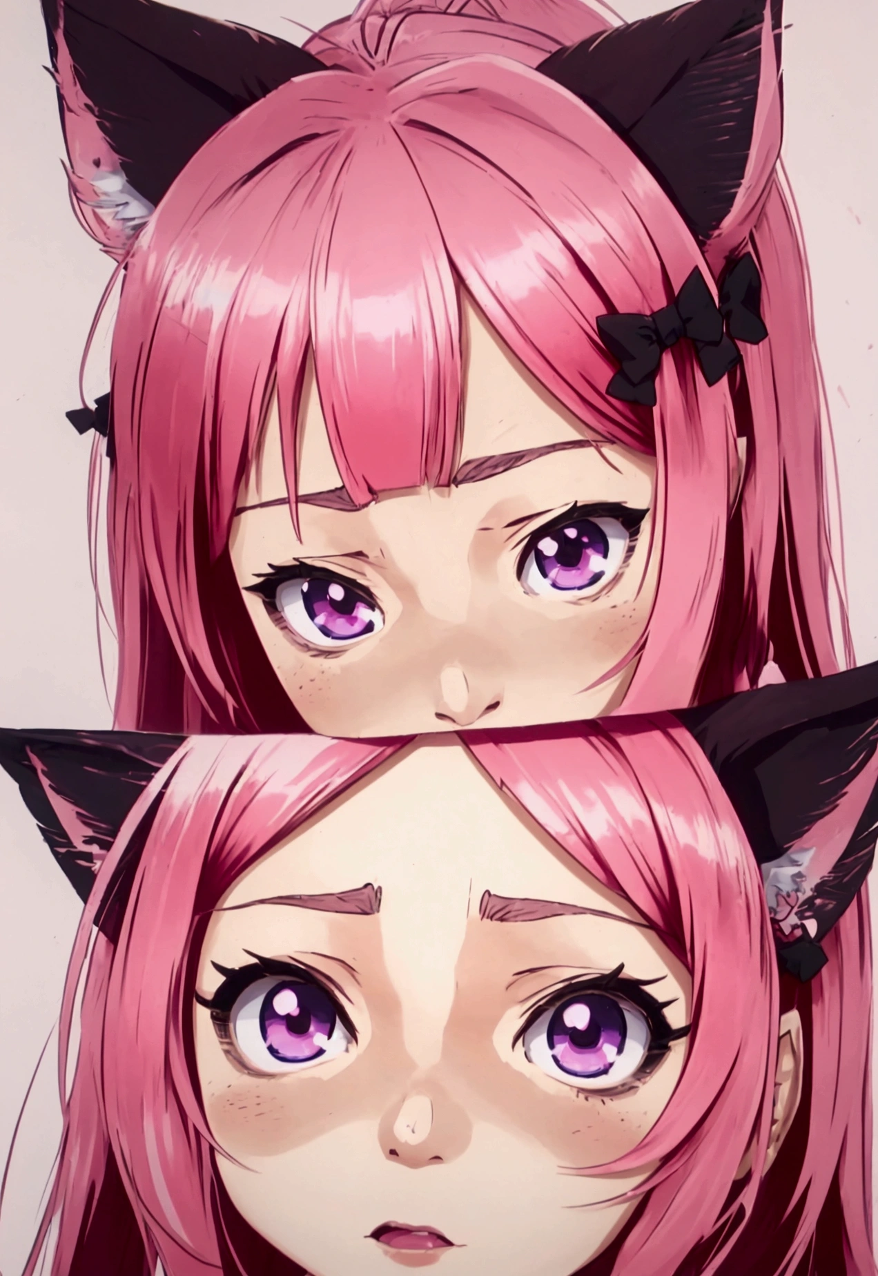 a drawing of a girl with a bow on her head, extremely cute anime girl face, portrait of an anime girl, cute anime face, anime girl with cat ears, a manga drawing, seinen manga portrait, hana yata, close up of a young anime girl, pretty anime face, sayori, detailed manga style, detailed portrait of anime girl